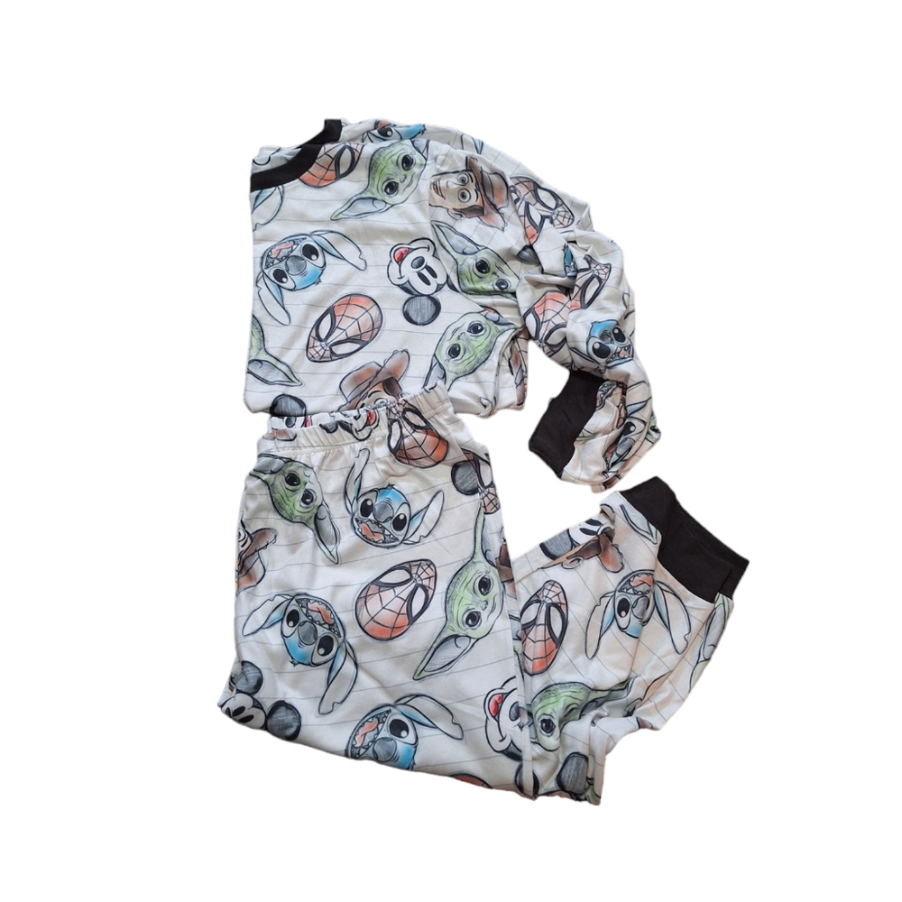 Disney 100 Character Mashup Matching PJ Top & Pants Set, Size XL - Picture 1 of 6